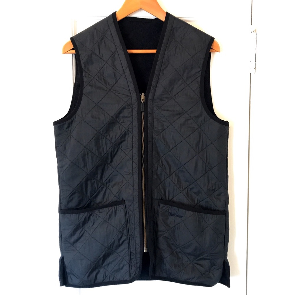 Barbour Navy Warm Polarquilt Lining Gilet Waistcoat Vest Liner
